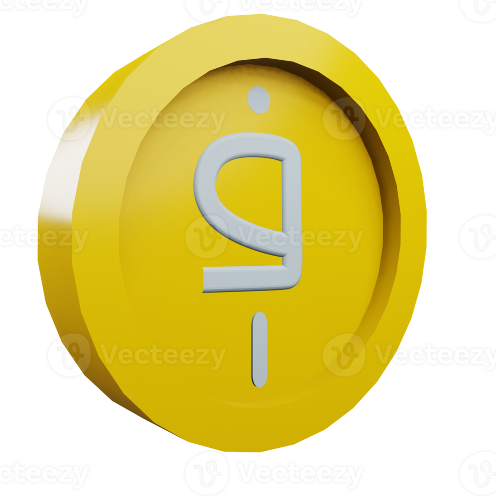 3 D illustration of afghani icon png