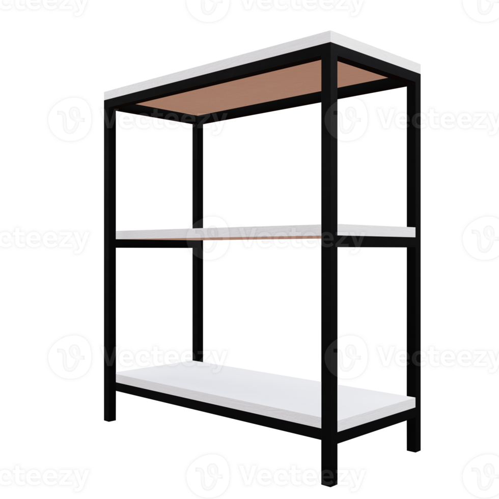 3 D illustration of Shelf icon png