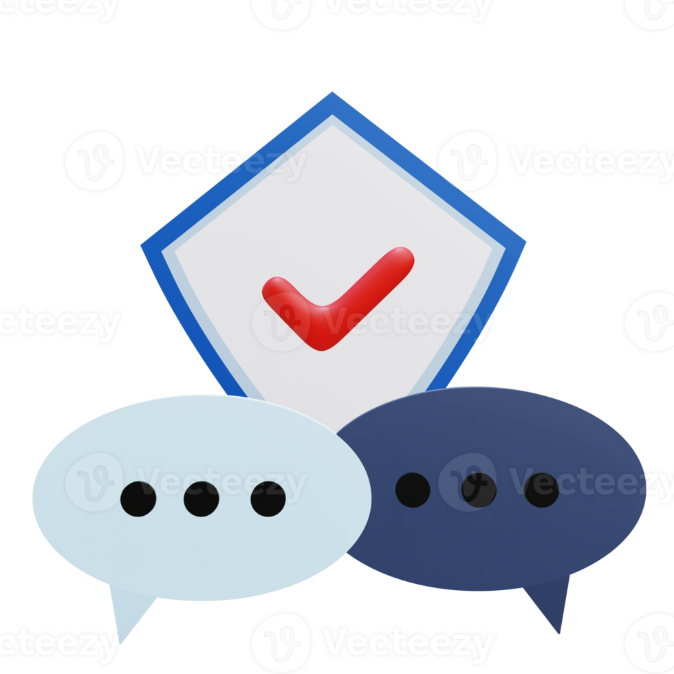 3 D illustration of contact agent insurance icon png