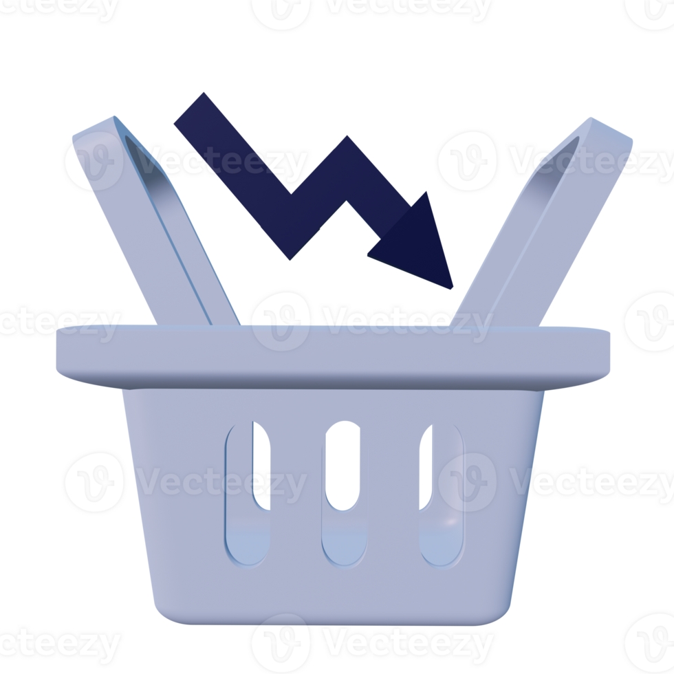 3 D illustration of going short icon png