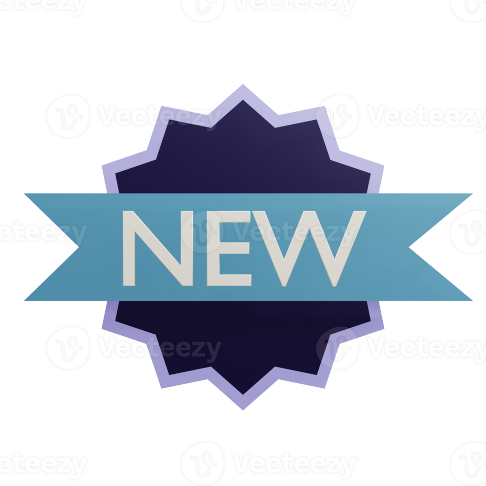 3 D illustration of new icon png