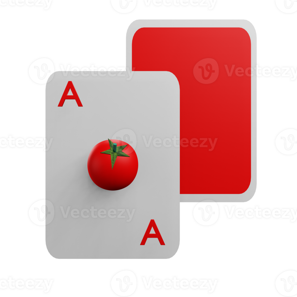 3 D illustration of card games toys icon png