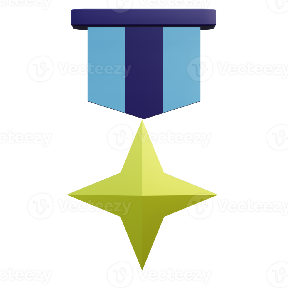 3 D illustration Badge icon png