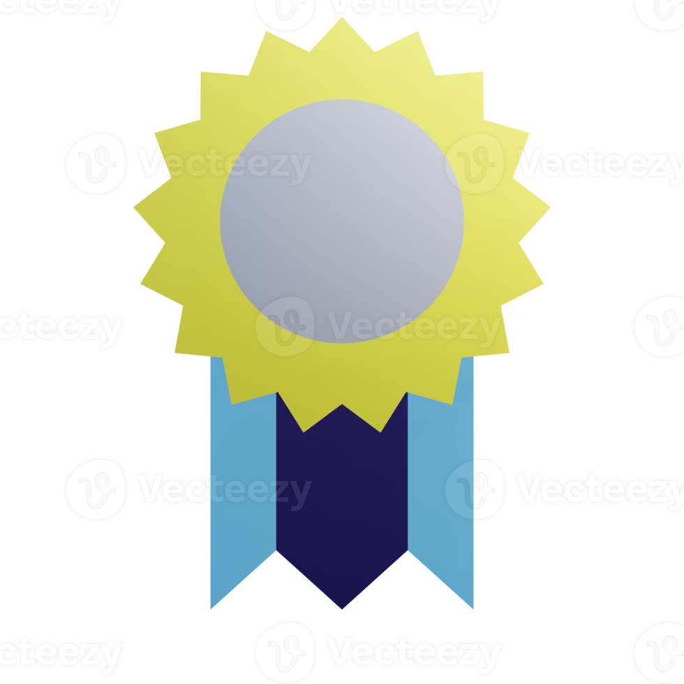 3 D illustration Badge icon png