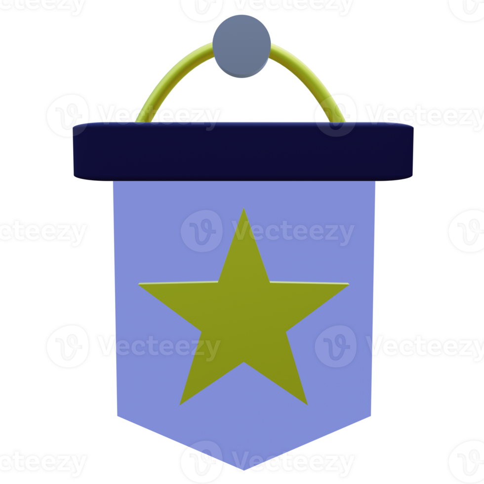 3 D illustration Badge icon png