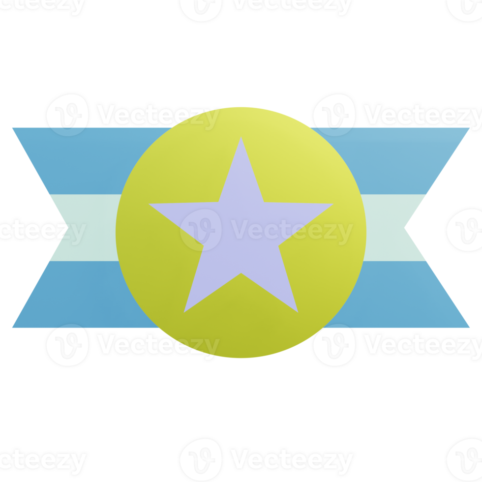 3 D illustration Badge icon png