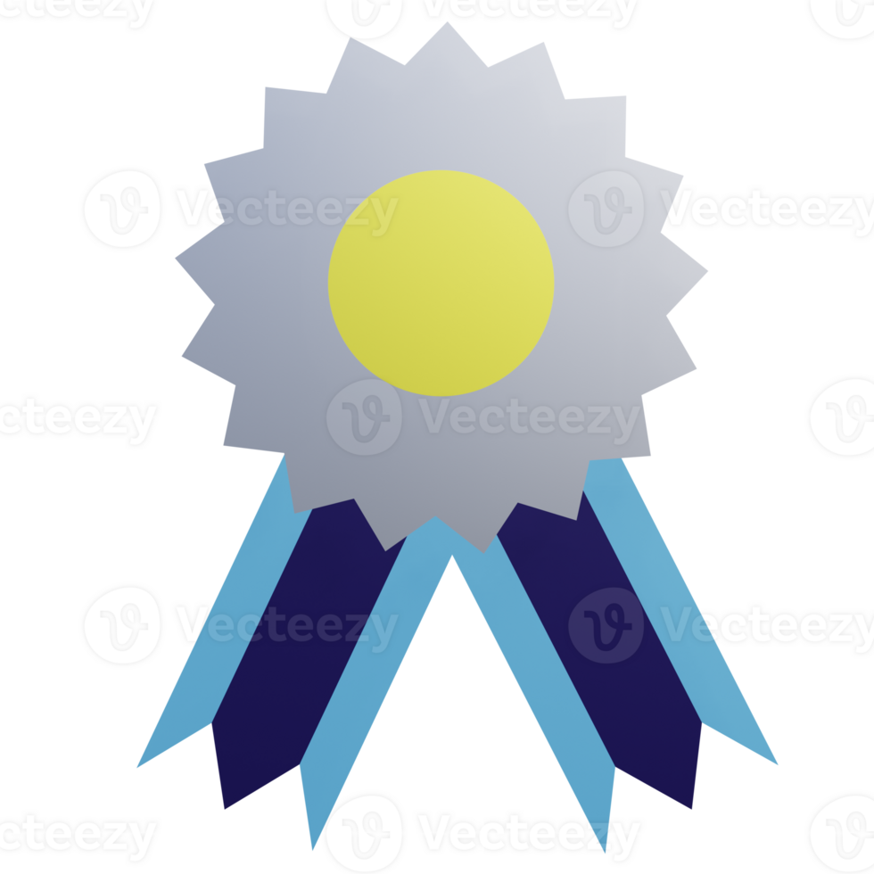 3 D illustration Badge icon png