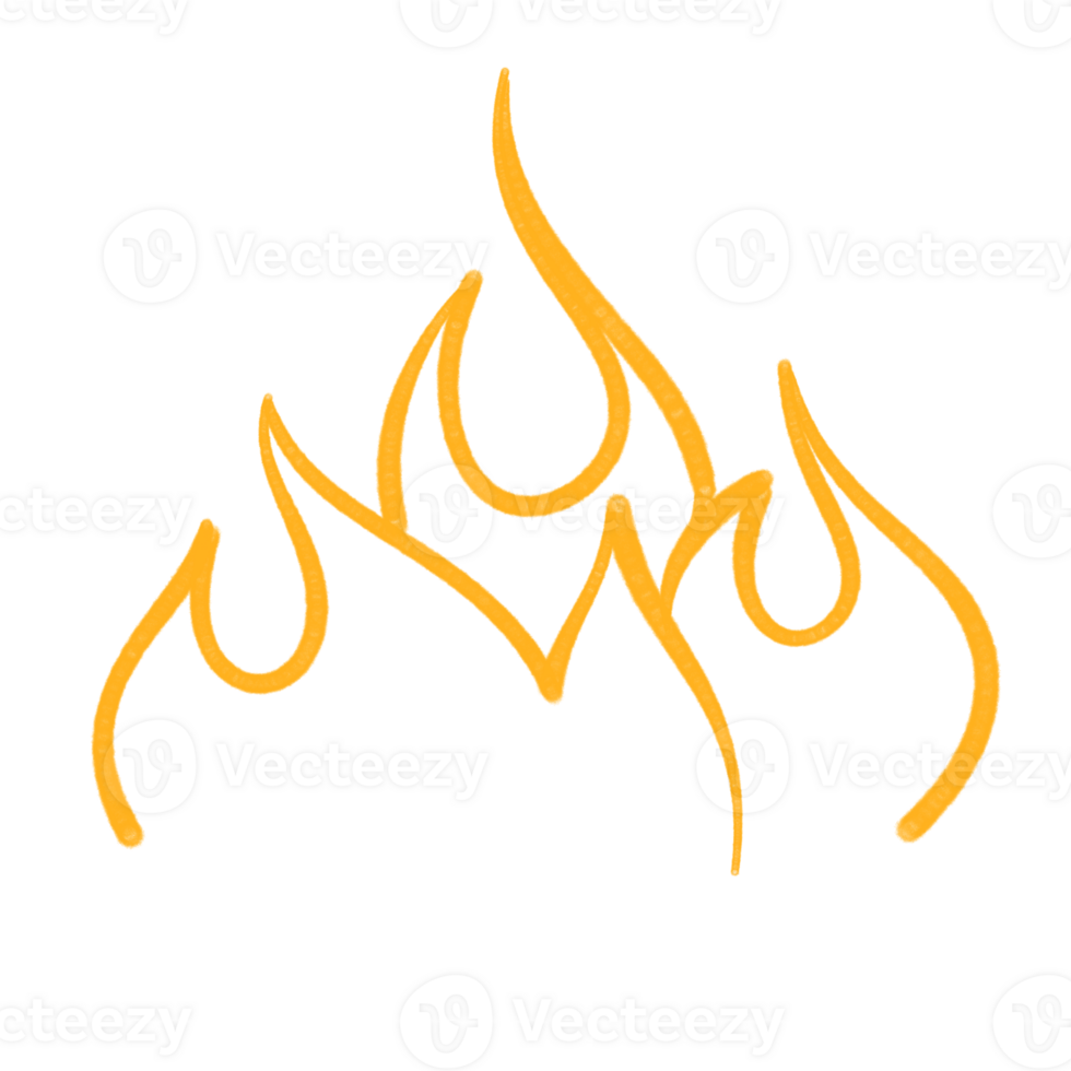 spray flame fire graffiti style element png