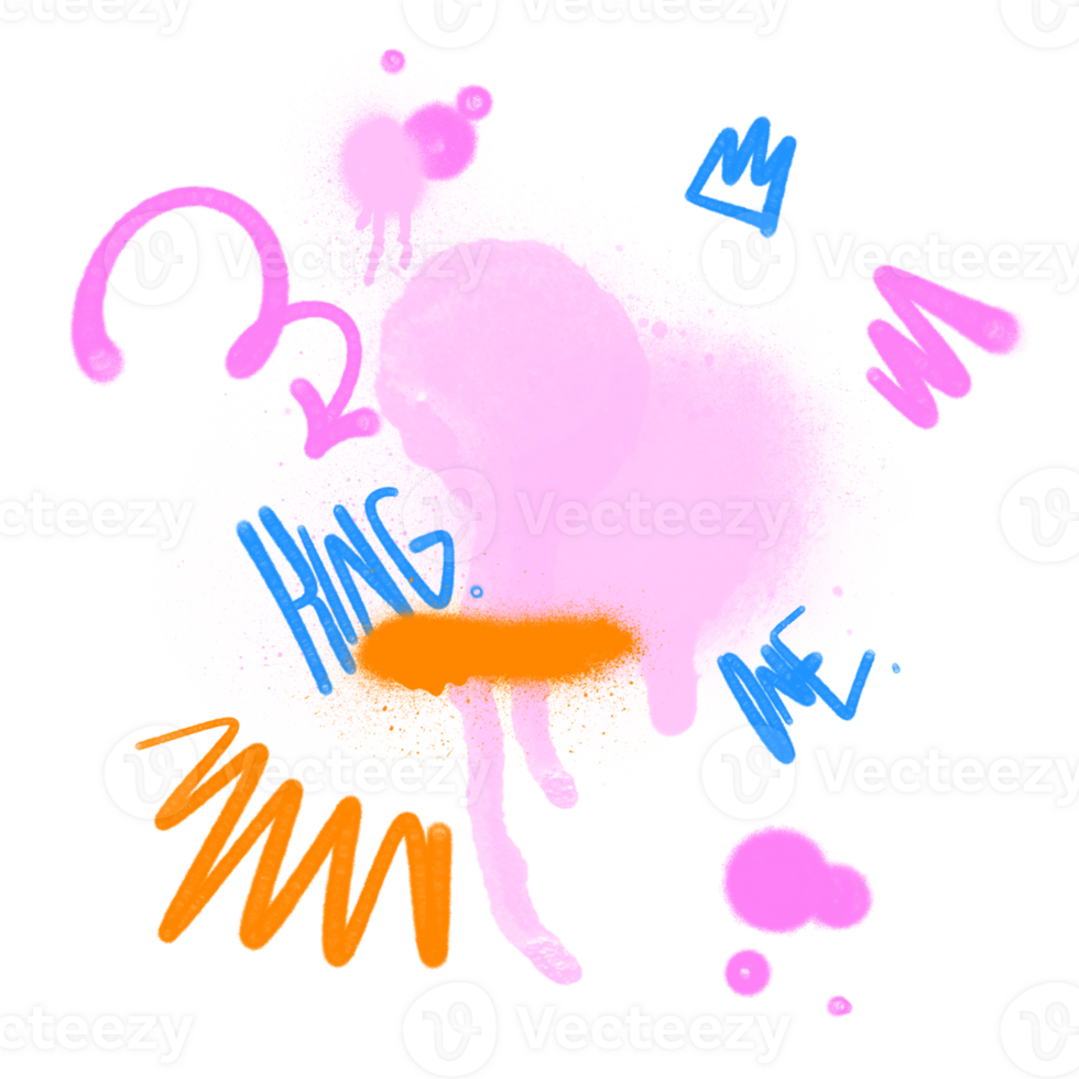 spray drips shape graffiti style background png