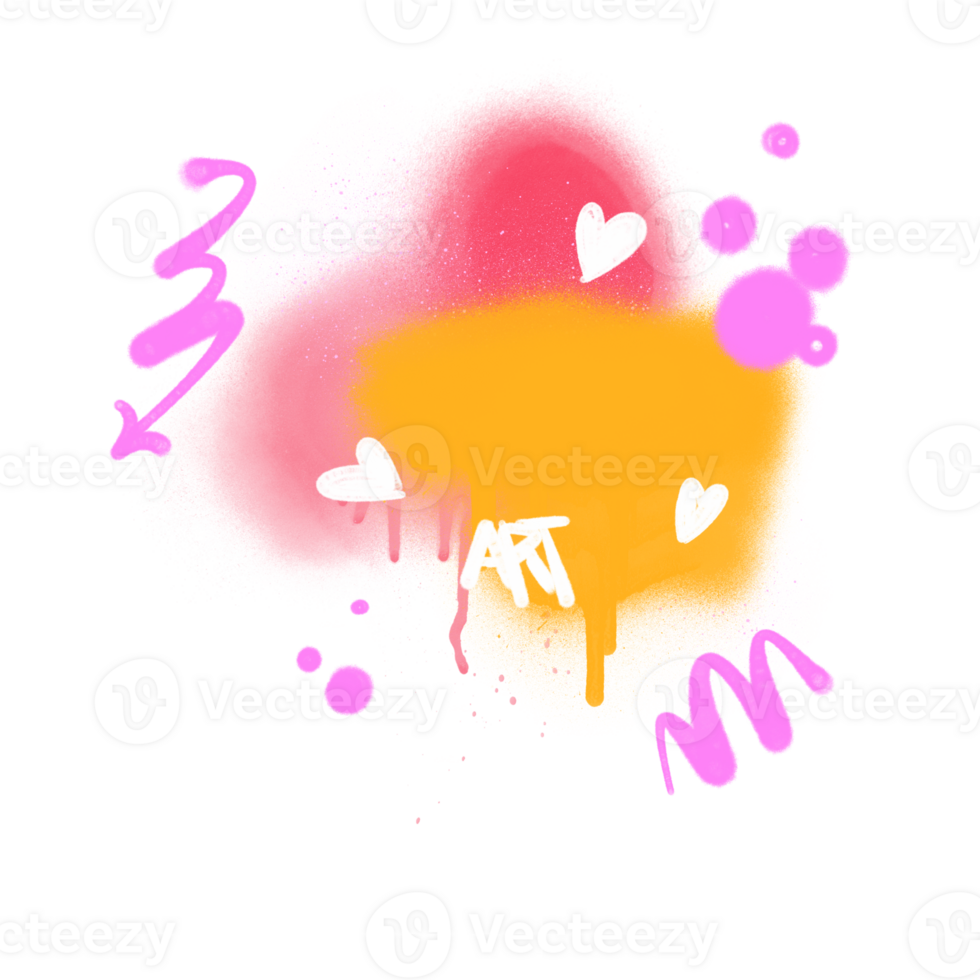 spray drips shape graffiti style background png