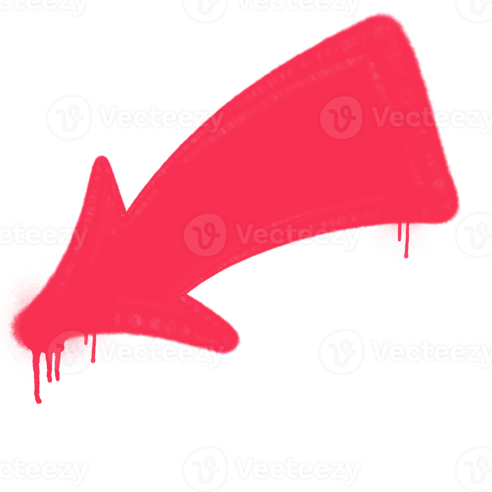 spray arrow graffiti style element png