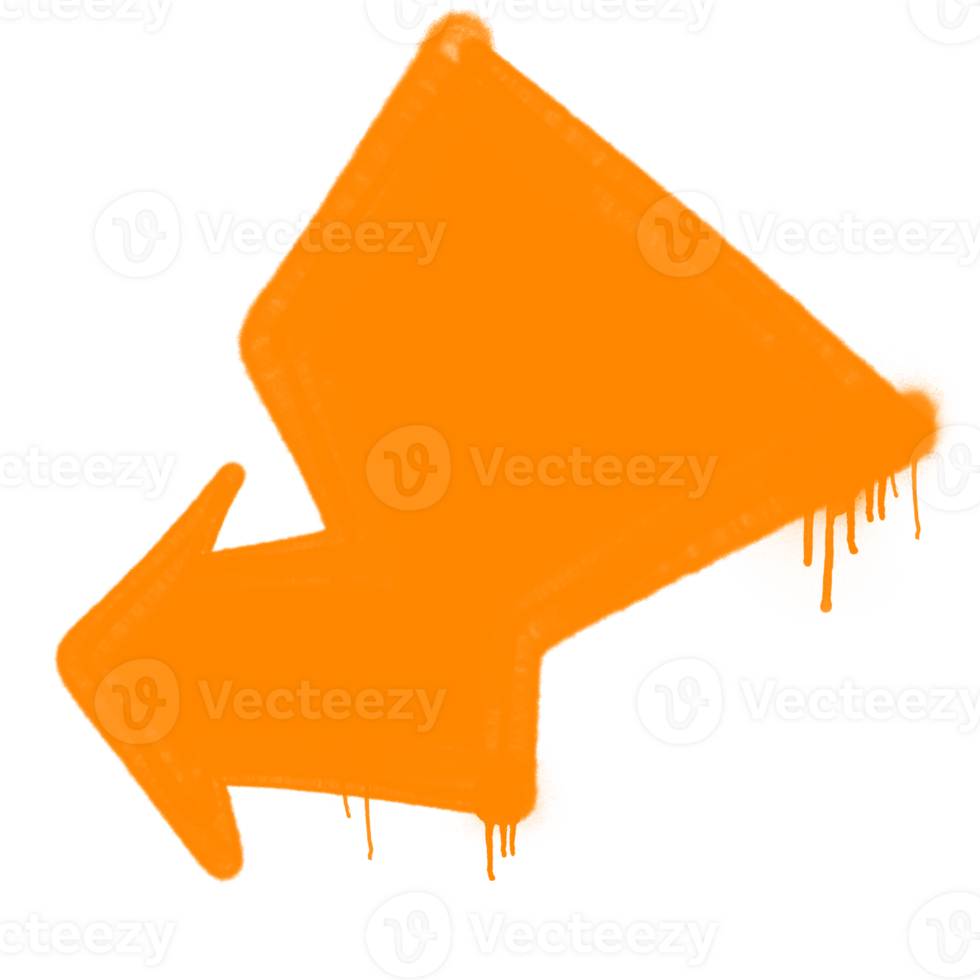 spray arrow graffiti style element png