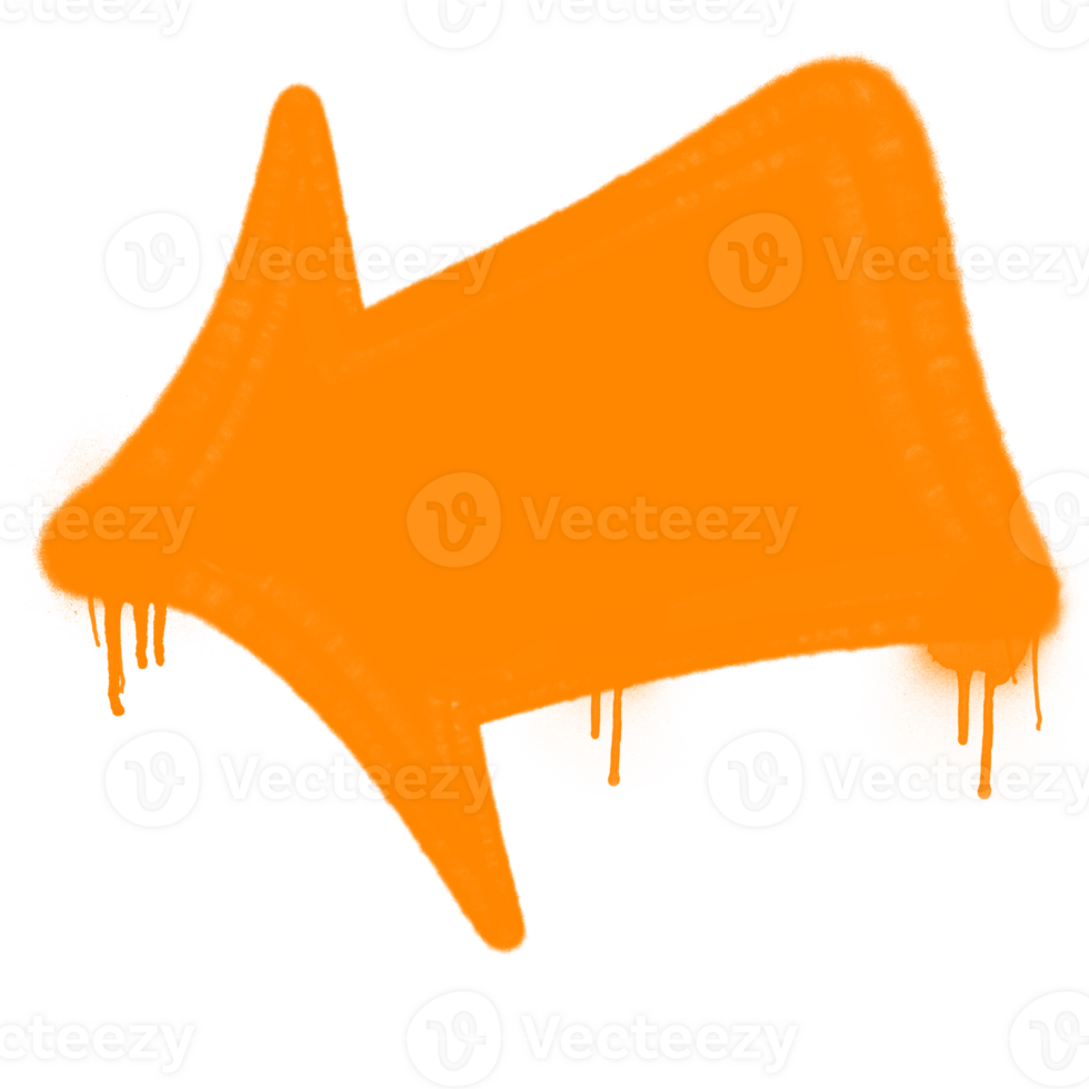 spray arrow graffiti style element png