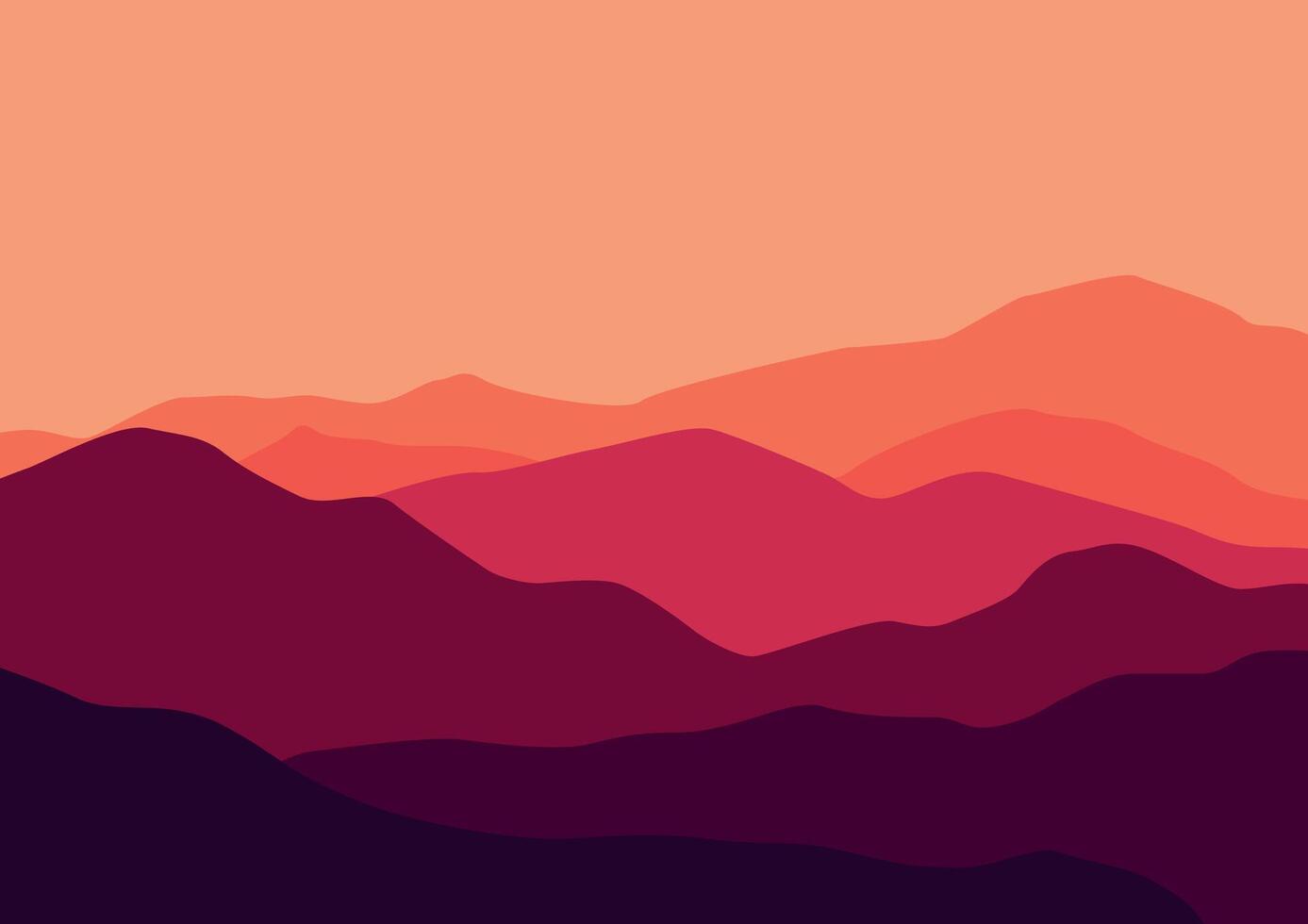 mountains in nature landscape illustration for background vector