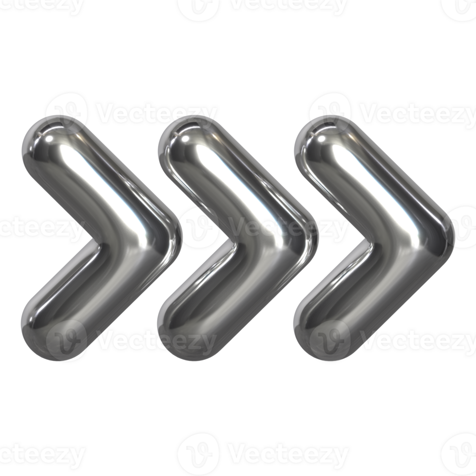 3d chrome Retro futuristic y2k elements png