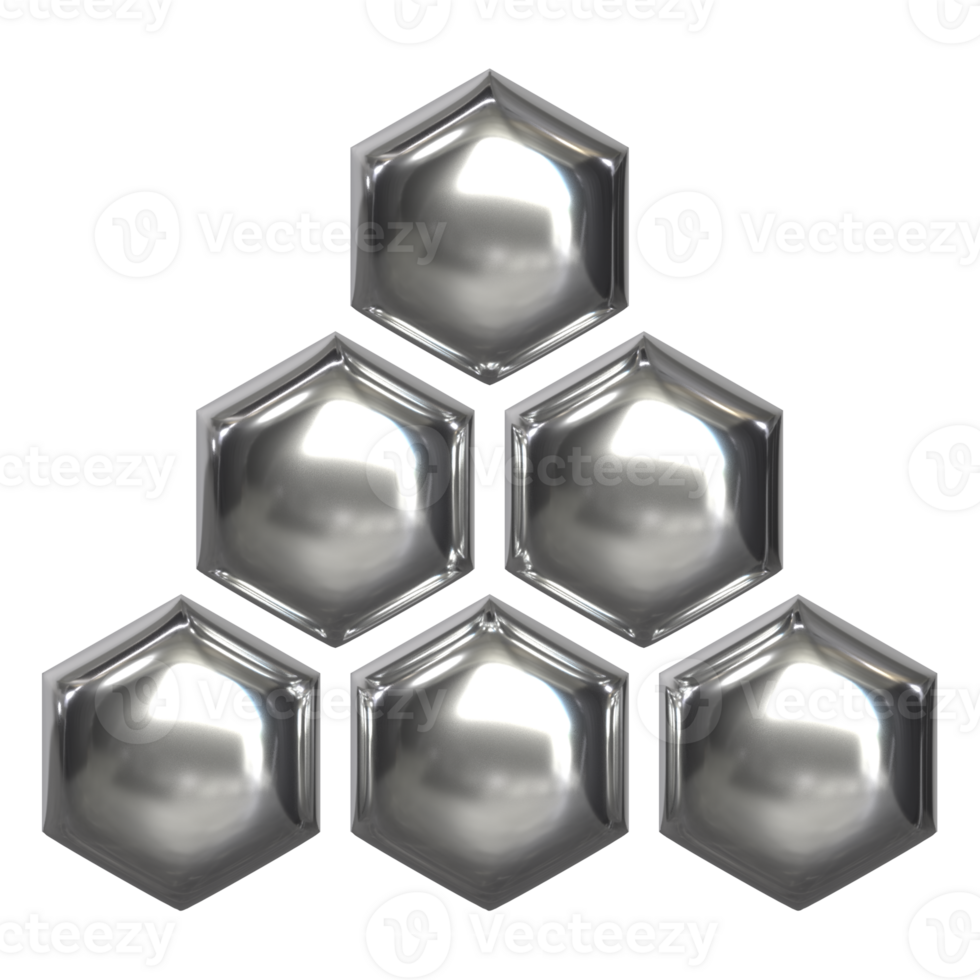 3d chrome Retro futuristic y2k elements png