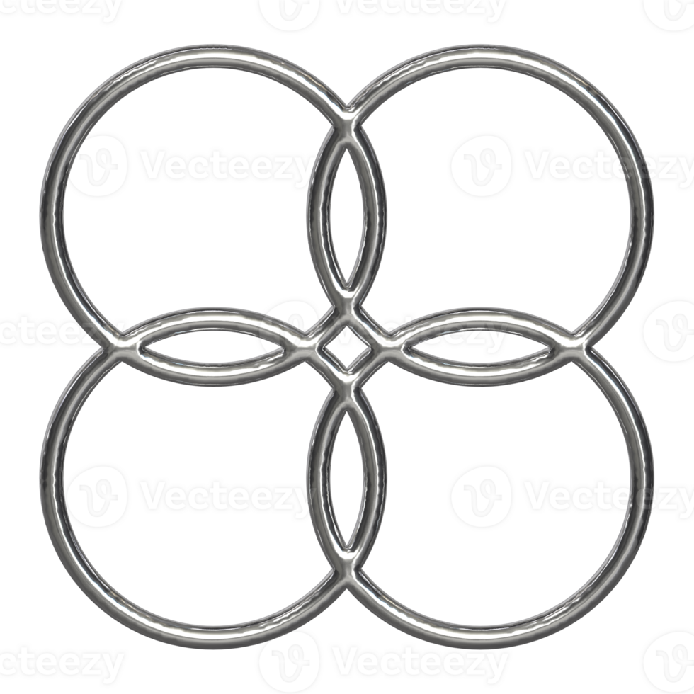 3d chrome Retro futuristic y2k elements png