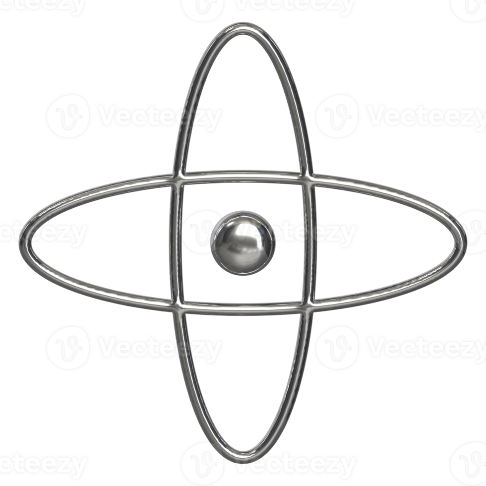 3d chrome Retro futuristic y2k elements png