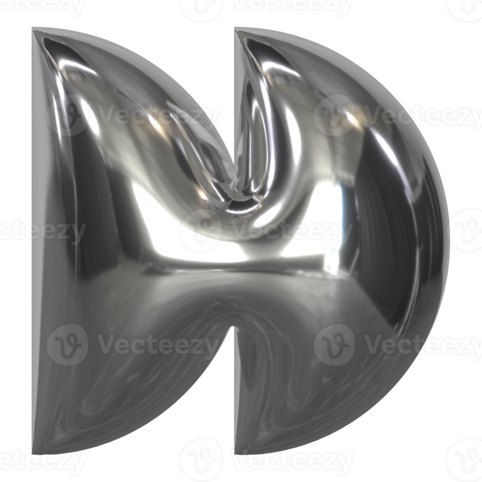 3d chrome Retro futuristic y2k elements png