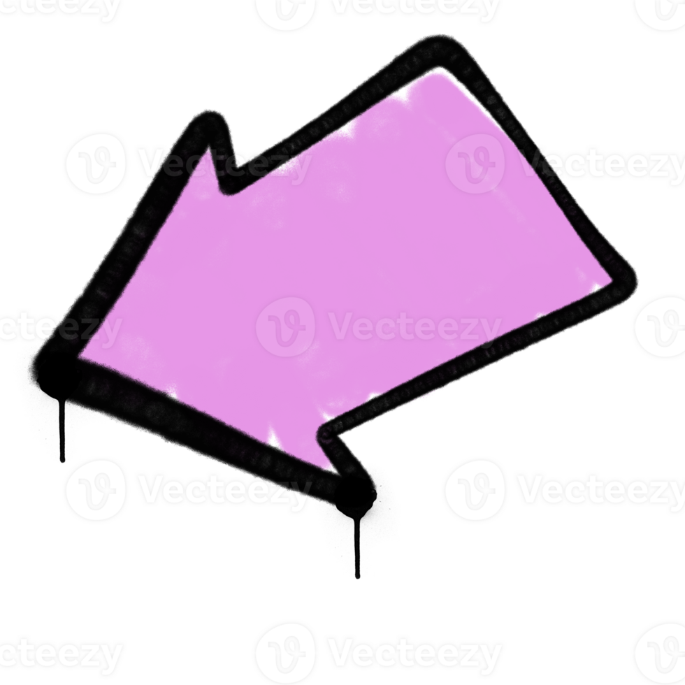 spray arrow graffiti style element png