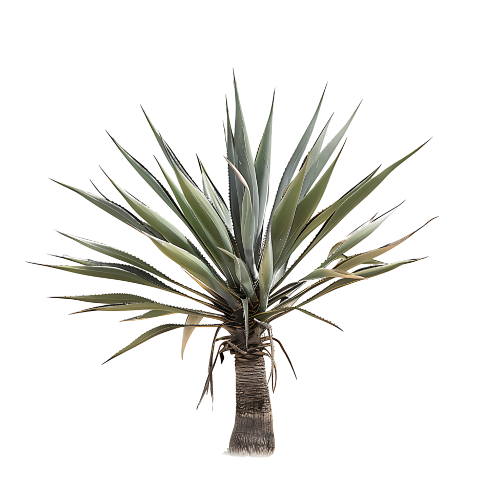 Agave Angustifolia Tree Isolated on Transparent Cutout png