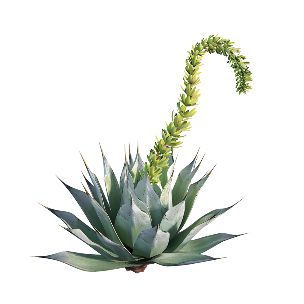 Agave Attenuata Isolated on Clear Background png
