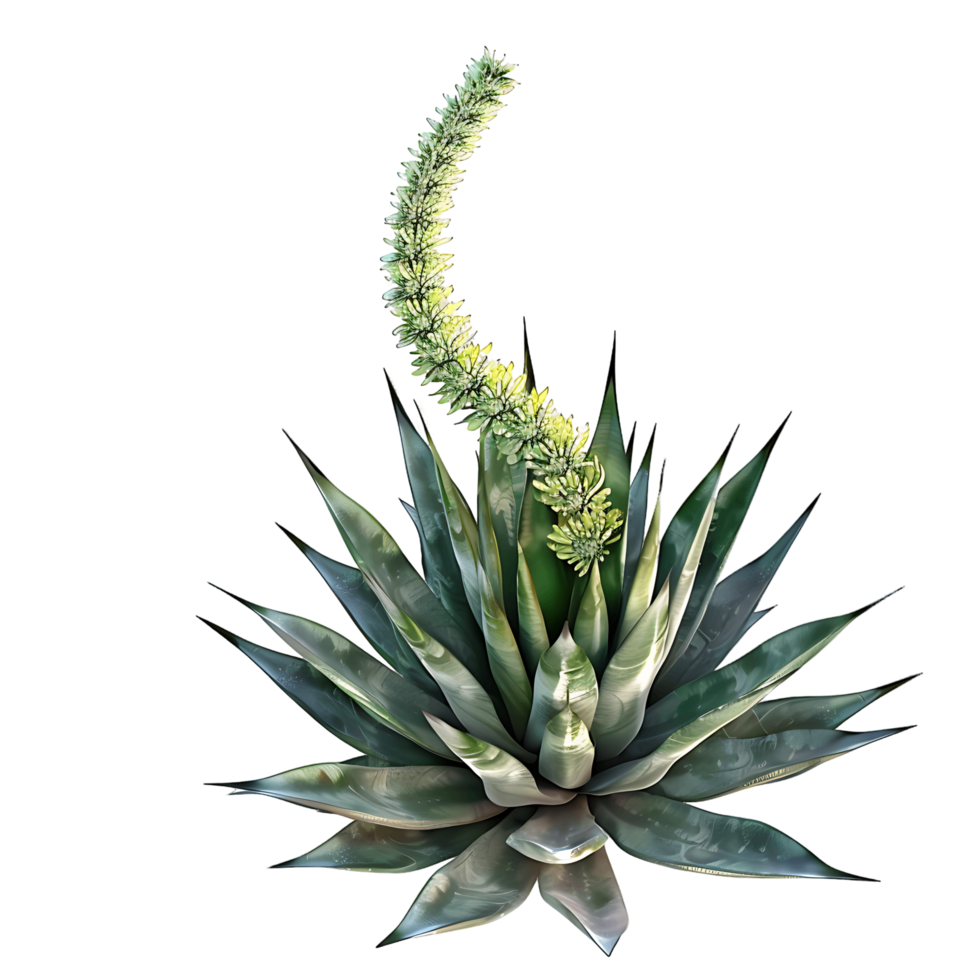Agave Attenuata on Clear Background Cutout png