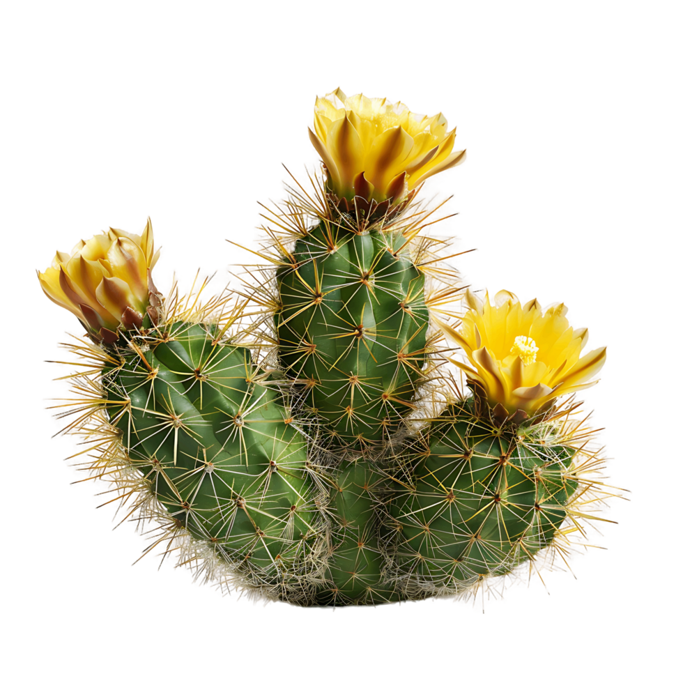 Coryphantha Echinus Bush with Transparent Background png