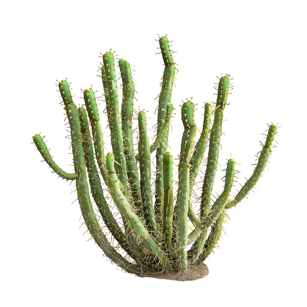Bergerocactus Emoryi Bush on Clear Background png