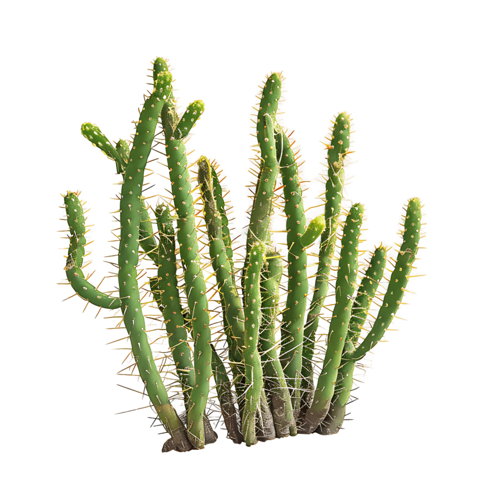 Bergerocactus Emoryi Isolated on Transparent Background png