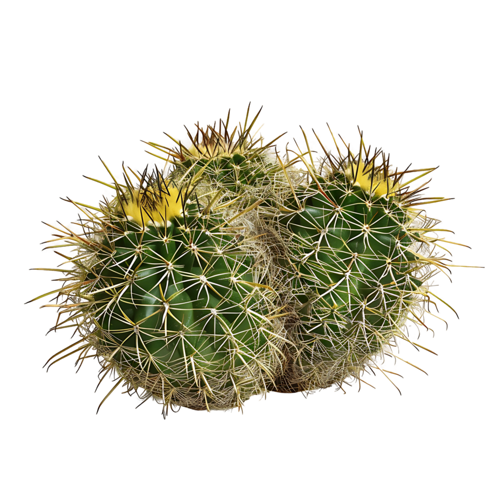 Coryphantha Echinus Bush on Clear Background png