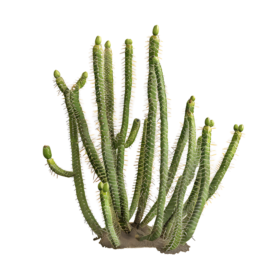 Bergerocactus Emoryi on Clear Background Cutout png