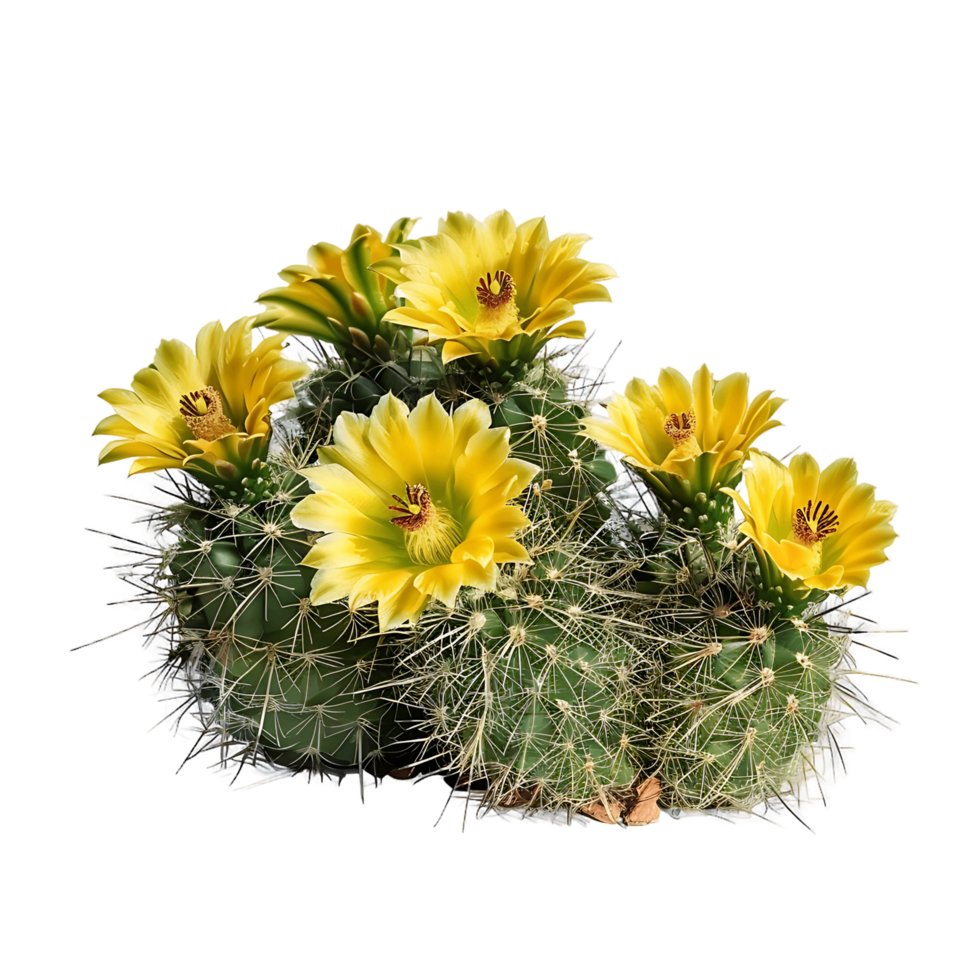 Coryphantha Echinus on Transparent Background png