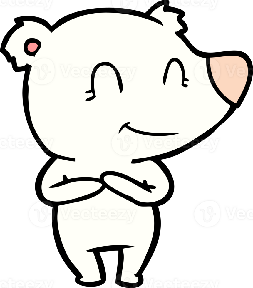 polar bear cartoon drawing png