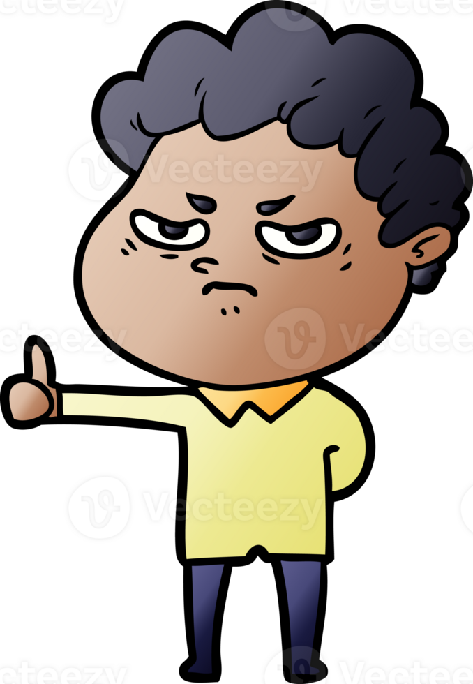 cartoon angry man drawing png
