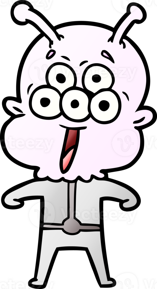 happy cartoon alien drawing png