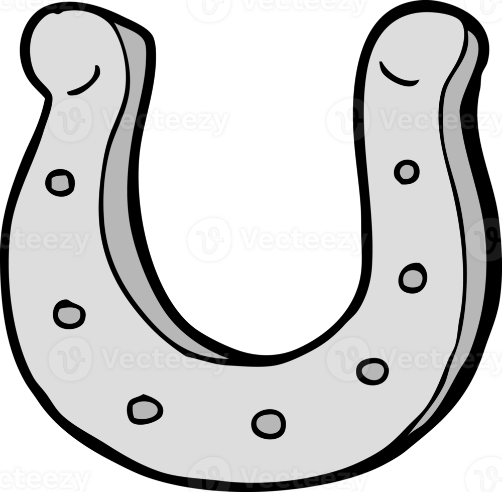 cartoon horseshoe drawing png