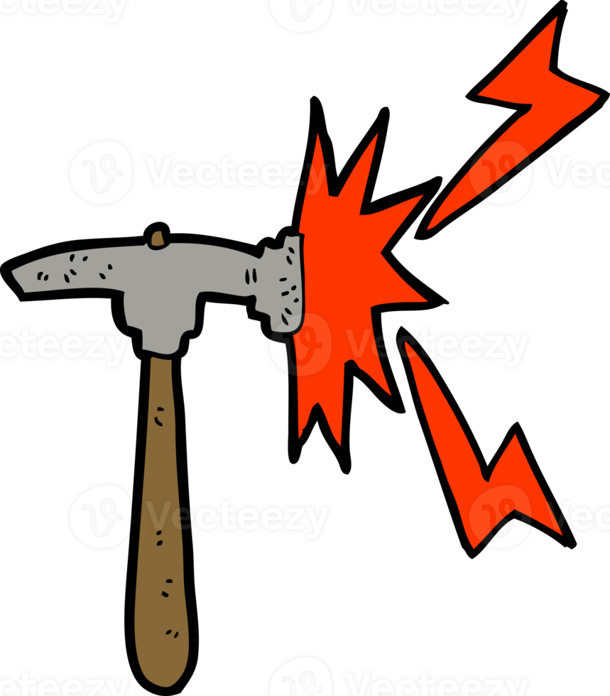 cartoon hammer drawing png