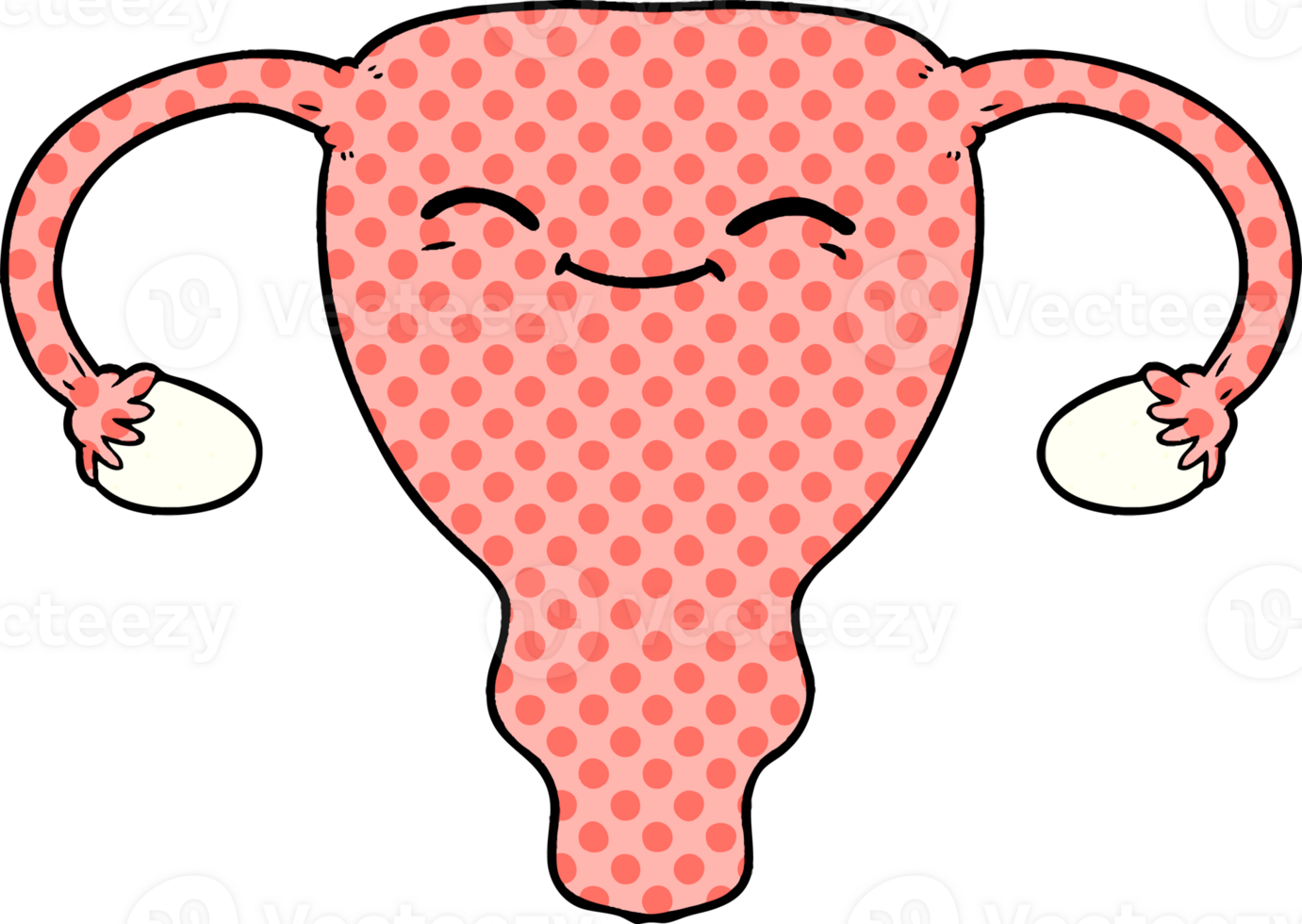 cartoon uterus drawing png