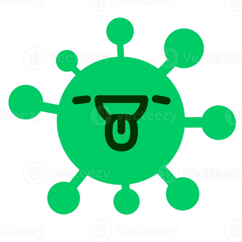 satisfied virus drawing png
