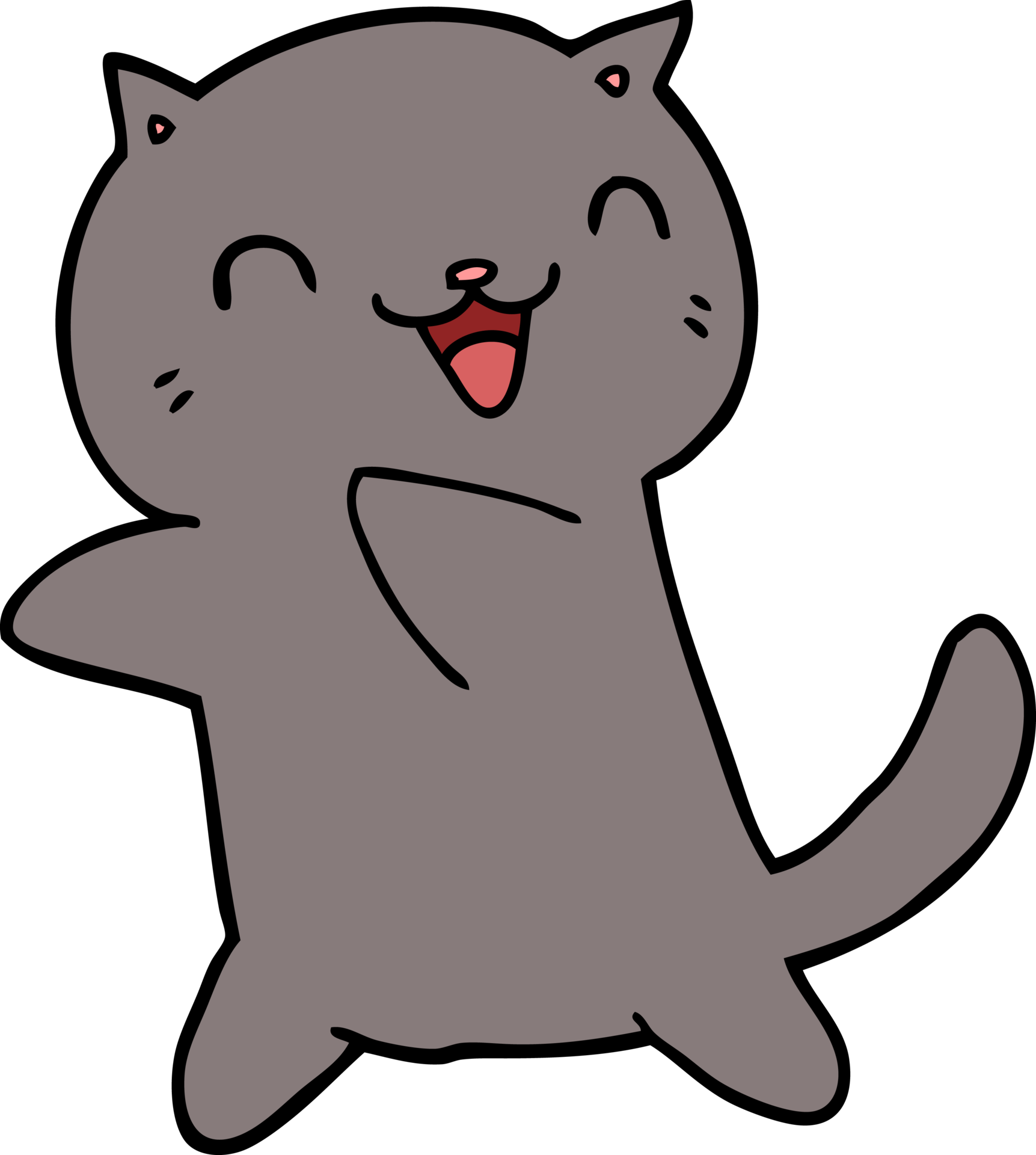 cartoon cat drawing 46954841 PNG
