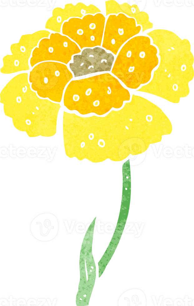 cartoon flower drawing png