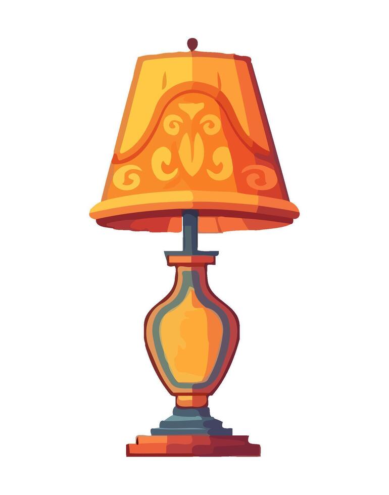 Antique lantern illuminates with elegance icon isolated vector