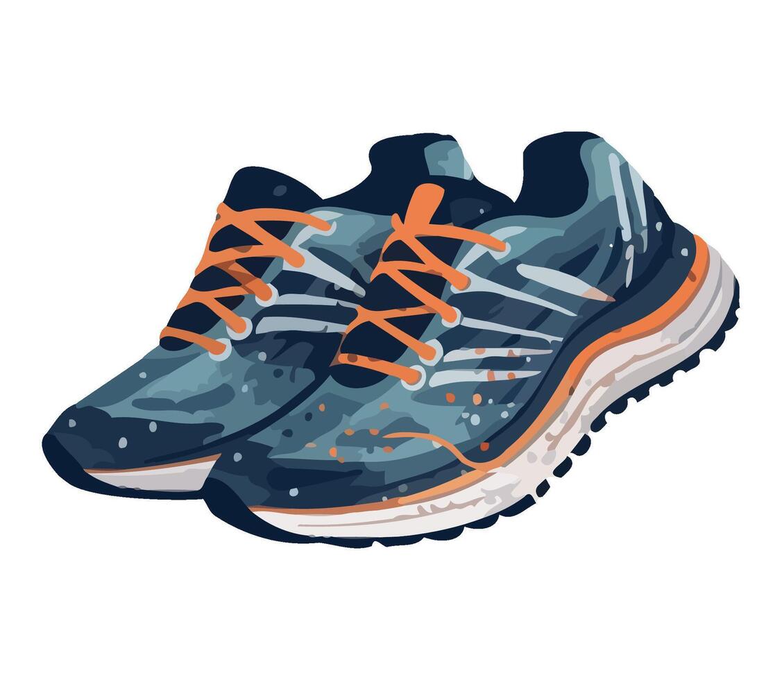 Running shoe symbolizes athletes healthy lifestyle icon isolated vector
