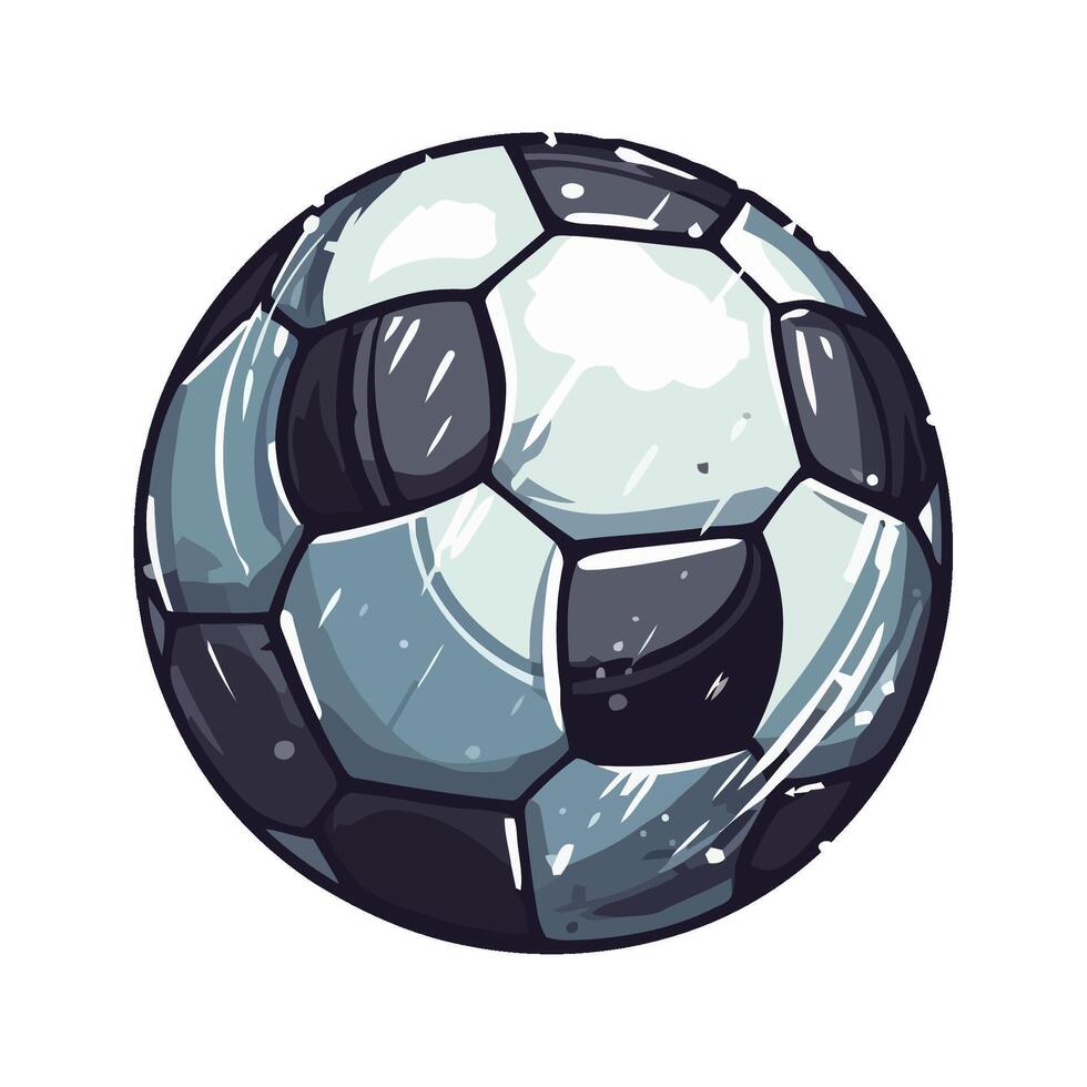 Soccer ball symbolizes fun competition and success icon isolated vector