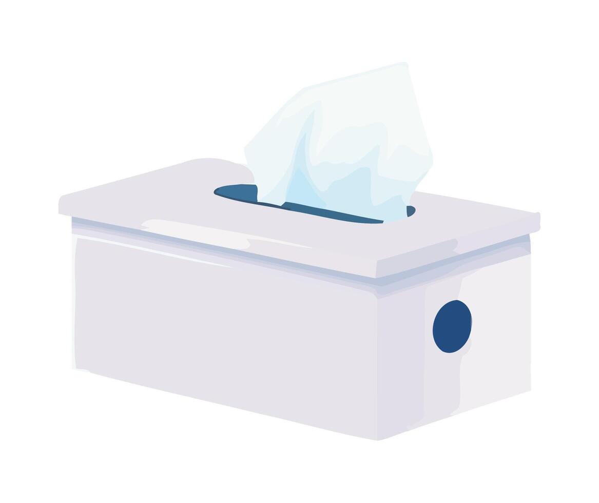 tissue box icon white backdrop isolated vector