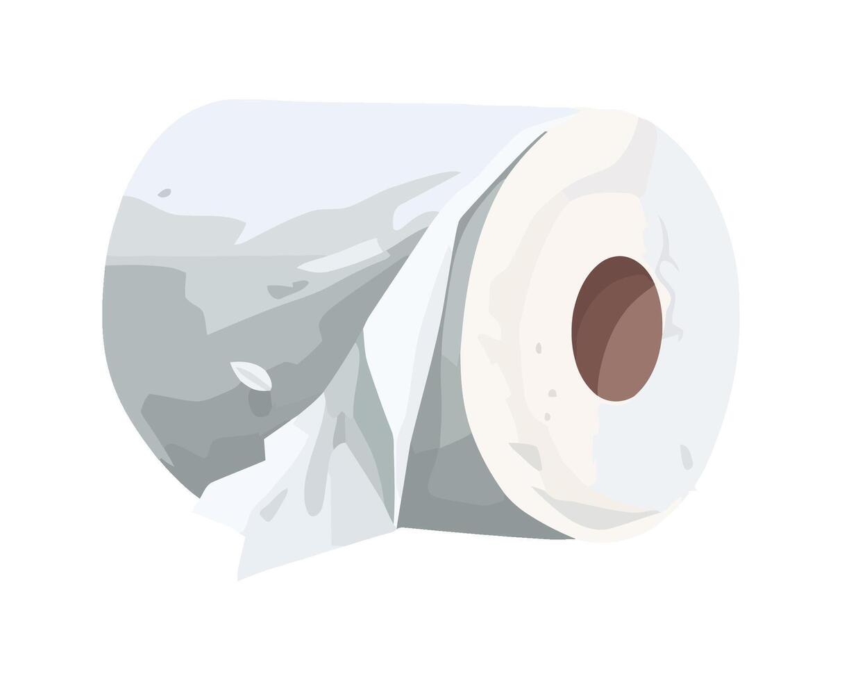 Clean white paper wrapped icon isolated vector