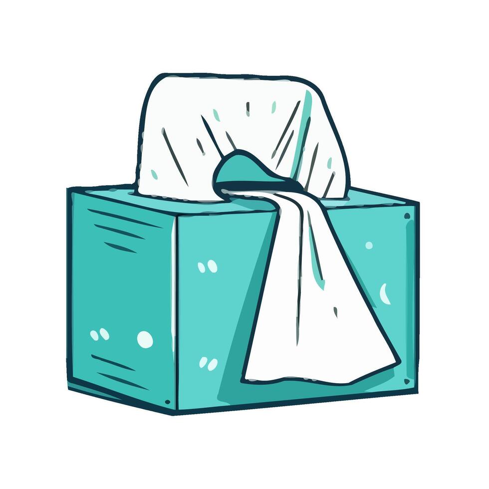 wet wipes in box icon isolated vector