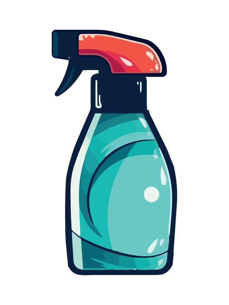Spray bottle icon spraying liquid for hygiene icon isolated vector