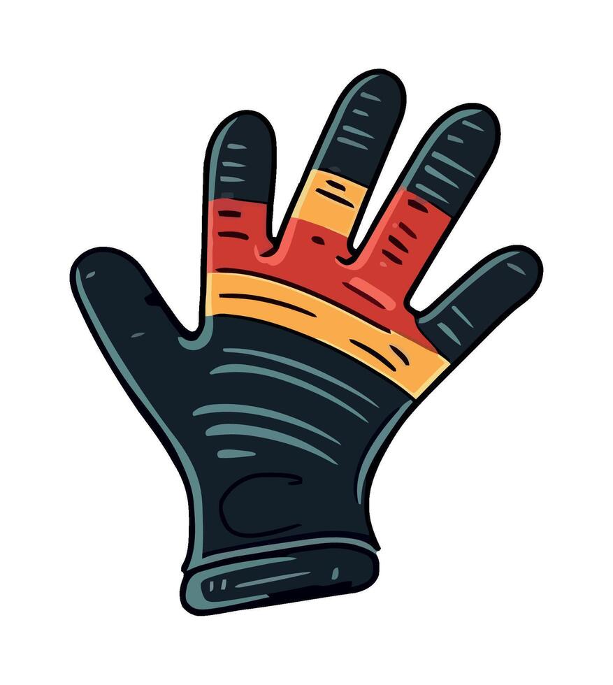 Winter gloves protect hands from cold weather icon isolated vector